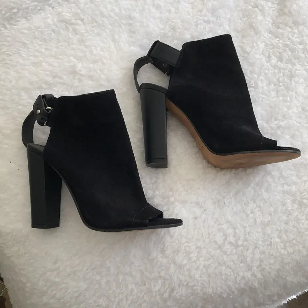 Vince peeptoe suede